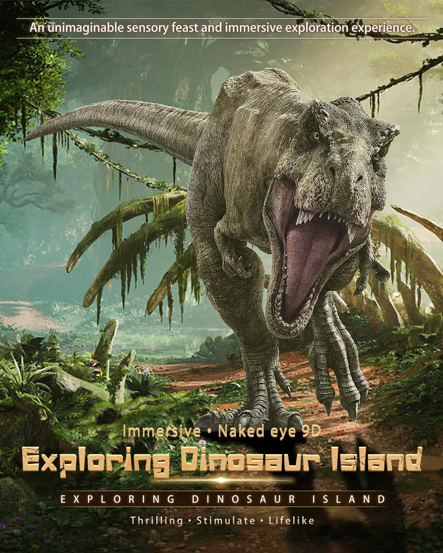 WowflyCinema 8K CGI VR Flying Theater Film Exploring Dinosaur Island